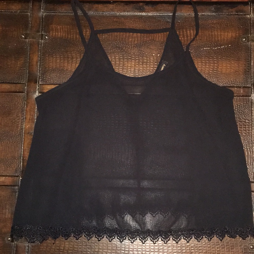 Sheer black tank